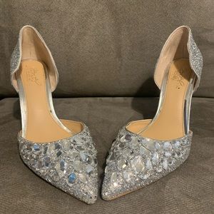 Badgley Mischka Jeweled Heels